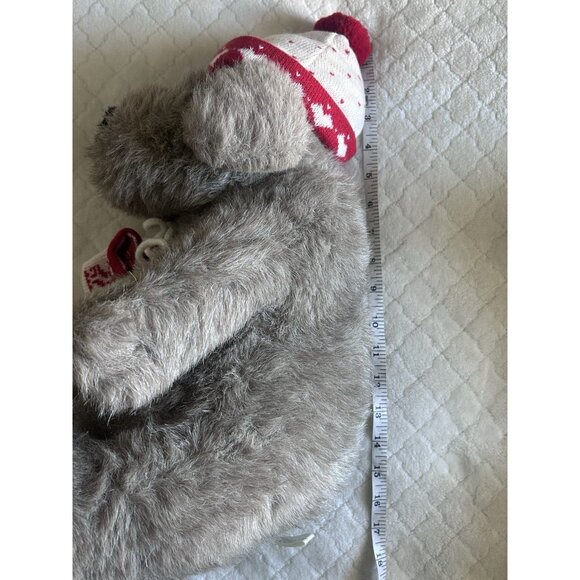 16" Kris Mutt Target VTG 90’sPlush Stuffed Animal Christmas Dog Knit Hat Mittens - Picture 7 of 7